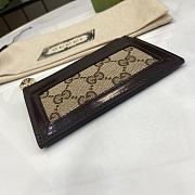 Fortok Gucci Luce Card Case Brown 11.5 x 7.5 x 1.5 cm - 3