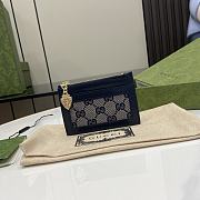 Fortok Gucci Luce Card Case Blue 11.5 x 7.5 x 1.5 cm - 1