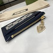 Fortok Gucci Luce Card Case Blue 11.5 x 7.5 x 1.5 cm - 6