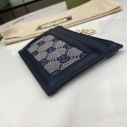 Fortok Gucci Luce Card Case Blue 11.5 x 7.5 x 1.5 cm - 5
