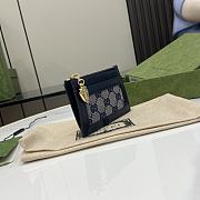Fortok Gucci Luce Card Case Blue 11.5 x 7.5 x 1.5 cm - 3