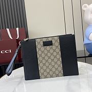 Fortok Gucci Pouch Brown And Black 28 x 22 x 3 cm - 1