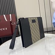 Fortok Gucci Pouch Brown And Black 28 x 22 x 3 cm - 5