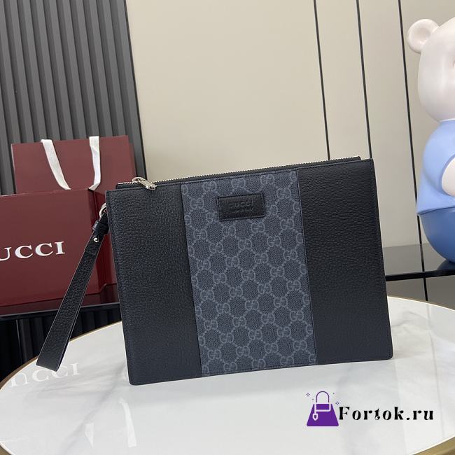 Fortok Gucci Pouch Navy And Black 28 x 22 x 3 cm - 1