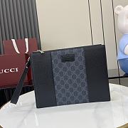 Fortok Gucci Pouch Navy And Black 28 x 22 x 3 cm - 1