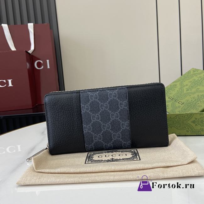 Fortok Gucci GG Supreme Long Wallet Navy 19 x 10 x 2.5 cm - 1