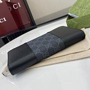 Fortok Gucci GG Supreme Long Wallet Navy 19 x 10 x 2.5 cm - 4