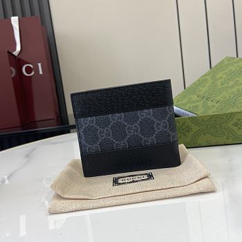 Fortok Gucci GG Supreme Wallet Navy 11 x 9 cm