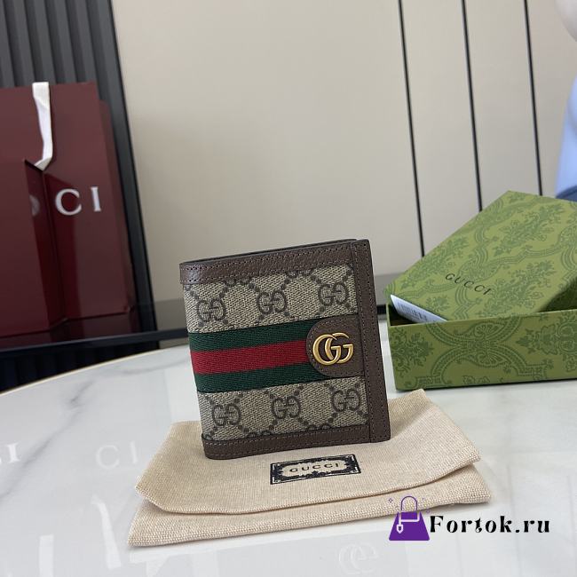 Fortok Gucci Ophiadia Wallet Brown 10 x 10 cm - 1