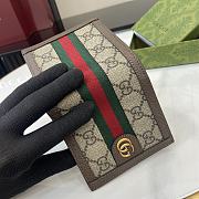 Fortok Gucci Ophiadia Wallet Brown 10 x 10 cm - 3