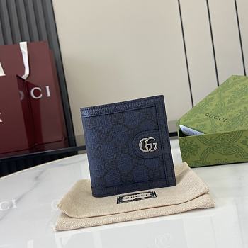 Fortok Gucci Ophiadia Wallet Navy 10 x 10 cm