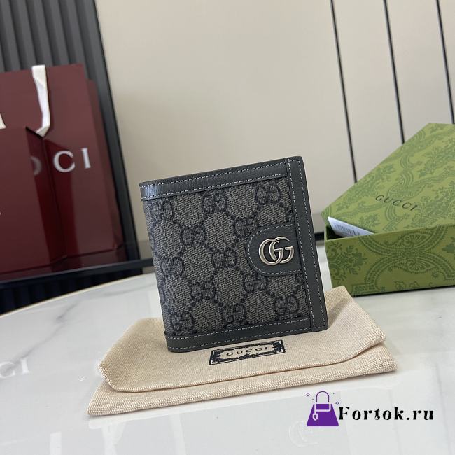 Fortok Gucci Ophiadia Wallet Grey 10 x 10 cm - 1