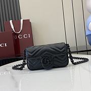 Fortok Gucci Marmont Full Black 16.5 x 10.2 x 5.1 cm - 1