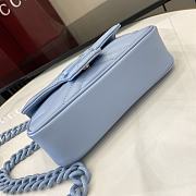 Fortok Gucci Marmont Full Blue 16.5 x 10.2 x 5.1 cm - 2