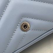 Fortok Gucci Marmont Full Blue 16.5 x 10.2 x 5.1 cm - 6