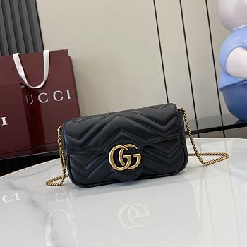 Fortok Gucci Marmont Heart Black 16.5 x 10 x 4.5 cm