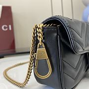 Fortok Gucci Marmont Heart Black 16.5 x 10 x 4.5 cm - 6