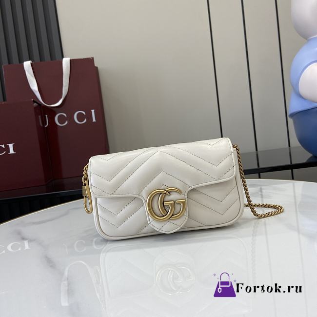 Fortok Gucci Marmont Heart White 16.5 x 10 x 4.5 cm - 1
