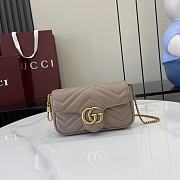 Fortok Gucci Marmont Heart Light Brown 16.5 x 10 x 4.5 cm - 1