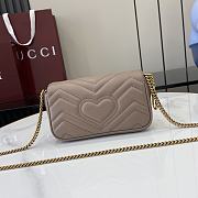 Fortok Gucci Marmont Heart Light Brown 16.5 x 10 x 4.5 cm - 6