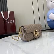 Fortok Gucci Marmont Heart Light Brown 16.5 x 10 x 4.5 cm - 5
