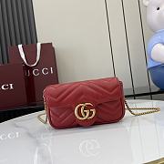 Fortok Gucci Marmont Heart Red 16.5 x 10 x 4.5 cm  - 1