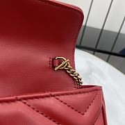 Fortok Gucci Marmont Heart Red 16.5 x 10 x 4.5 cm  - 3