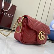 Fortok Gucci Marmont Heart Red 16.5 x 10 x 4.5 cm  - 4
