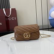 Fortok Gucci Marmont Heart Brown 16.5 x 10 x 4.5 cm - 1
