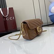 Fortok Gucci Marmont Heart Brown 16.5 x 10 x 4.5 cm - 3