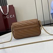 Fortok Gucci Marmont Heart Brown 16.5 x 10 x 4.5 cm - 4