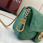 Fortok Gucci Marmont Heart Green 16.5 x 10 x 4.5 cm - 4