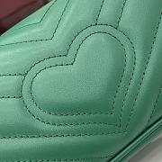 Fortok Gucci Marmont Heart Green 16.5 x 10 x 4.5 cm - 3