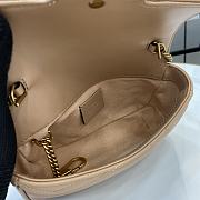 Fortok Gucci Marmont Heart Beige 16.5 x 10 x 4.5 cm - 6