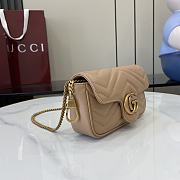 Fortok Gucci Marmont Heart Beige 16.5 x 10 x 4.5 cm - 5