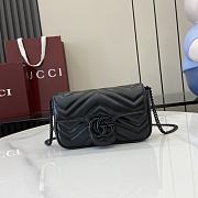 Fortok Gucci Marmont Black 16.5 x 10 x 4.5 cm - 1