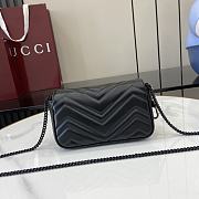 Fortok Gucci Marmont Black 16.5 x 10 x 4.5 cm - 6