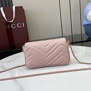 Fortok Gucci Marmont Heart Pink 16.5 x 10 x 4.5 cm - 4