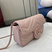 Fortok Gucci Marmont Heart Pink 16.5 x 10 x 4.5 cm - 3