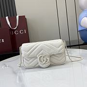 Fortok Gucci Marmont White 16.5 x 10 x 4.5 cm - 1
