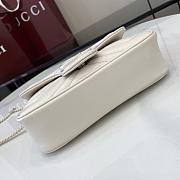 Fortok Gucci Marmont White 16.5 x 10 x 4.5 cm - 6