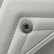 Fortok Gucci Marmont White 16.5 x 10 x 4.5 cm - 5