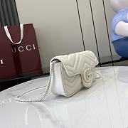 Fortok Gucci Marmont White 16.5 x 10 x 4.5 cm - 4