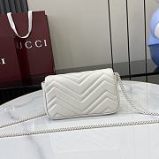 Fortok Gucci Marmont White 16.5 x 10 x 4.5 cm - 3