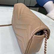 Fortok Gucci Marmont Beige 16.5 x 10 x 4.5 cm - 6