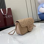 Fortok Gucci Marmont Beige 16.5 x 10 x 4.5 cm - 5