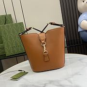 Fortok  Gucci Mini Bucket Brown 18.5 x 20.5 x 12.5  cm - 1