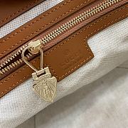 Fortok Gucci Mini Bucket White Brown 18.5 x 20.5 x 12.5  cm - 5