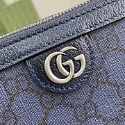 Fortok Ophidia small crossbody bag with Web Navy Blue 23 x 14.5 x 6cm - 4