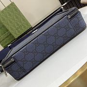 Fortok Ophidia small crossbody bag with Web Navy Blue 23 x 14.5 x 6cm - 3